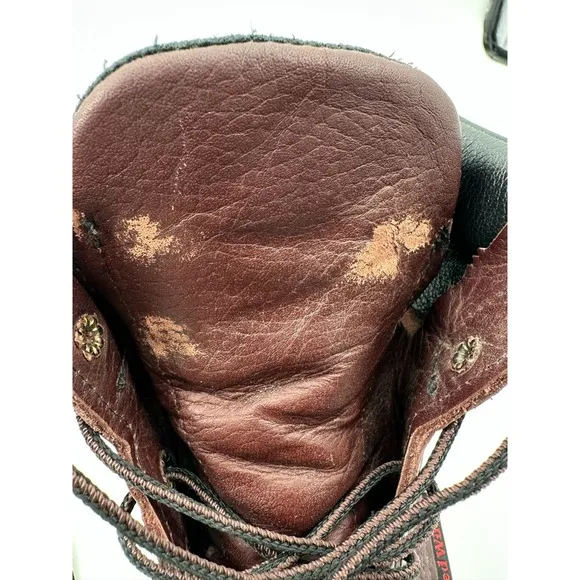 Redwing Supersole 6 inch Safety Boot Men 9 Brown Lace Up Steel Toe 2406