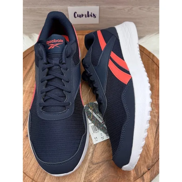 Reebok Energen Lite Navy/Orange/White Mesh Running Shoes Men’s Size 11 GY1442