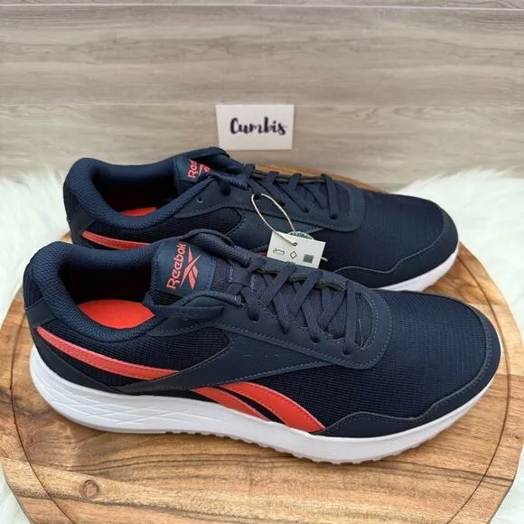 Reebok Energen Lite Navy/Orange/White Mesh Running Shoes Men’s Size 11 GY1442