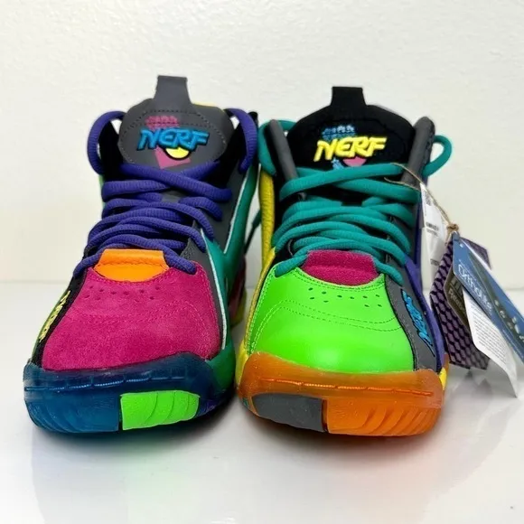 Reebok Kamikaze II NERF NERFOOP Basketball Shoes Men Size 4 Women 5.5