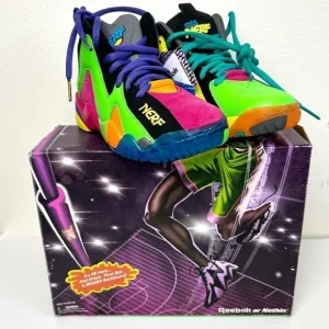 Reebok Kamikaze II NERF NERFOOP Basketball Shoes Men Size 4 Women 5.5