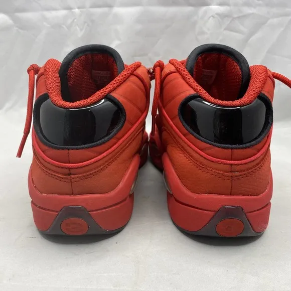 Reebok Question Mid Heart Over Hype Mens 5.5/WMNS 7 Red Black FX4015 BRED PATENT