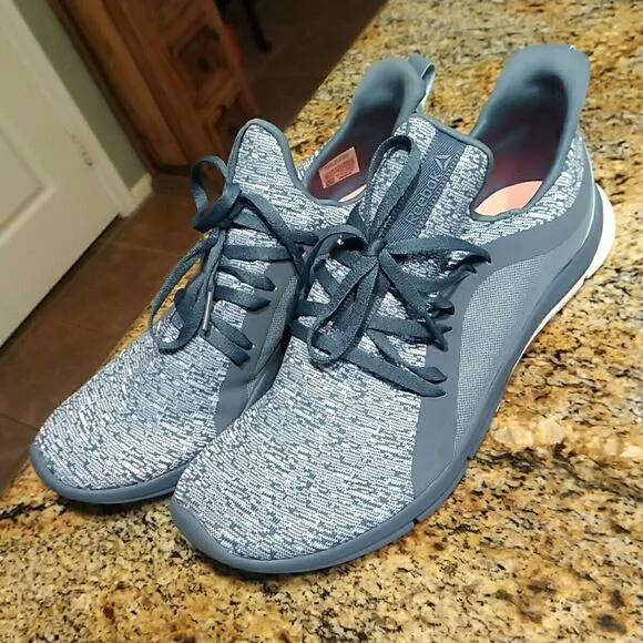 Reebok Womens Print Her 3.0 Running Shoes Knot-Blue Slate/Sprt White CN2523 10