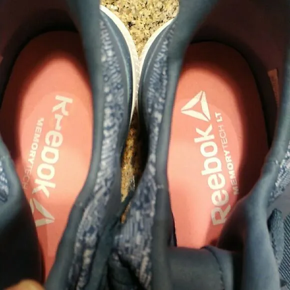 Reebok Womens Print Her 3.0 Running Shoes Knot-Blue Slate/Sprt White CN2523 10