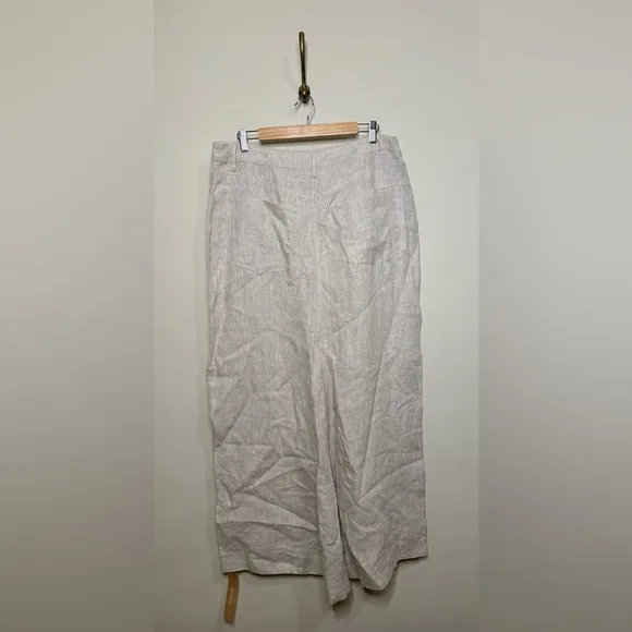 Reformation Tazz Maxi Linen Skirt in Oatmeal