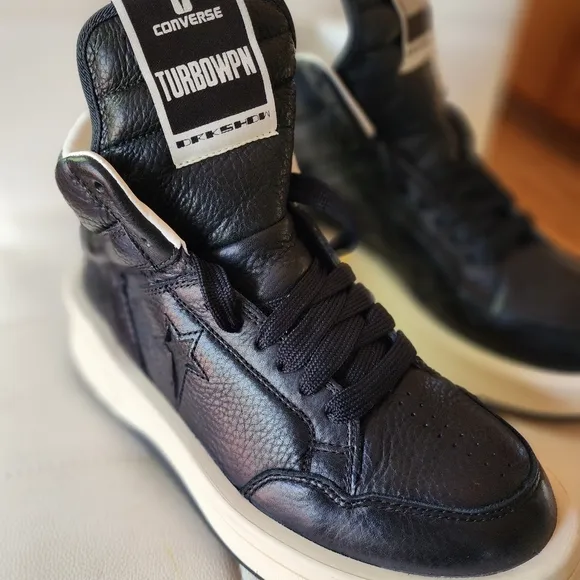 Rick Owens   Converse Inflated TURBOWPN Leather Sneakers M6 W7.5