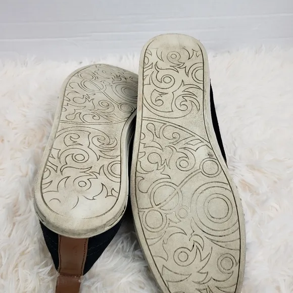 River Island‎ Navy Blue Suede Shoes Sz 7.5