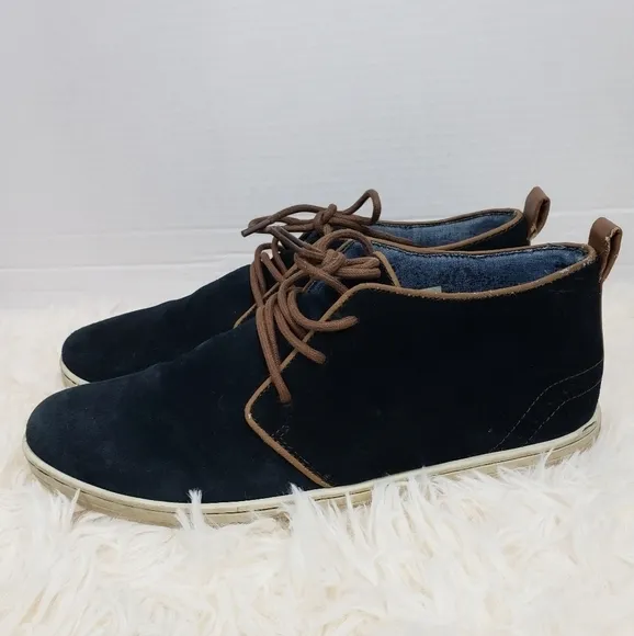 River Island‎ Navy Blue Suede Shoes Sz 7.5