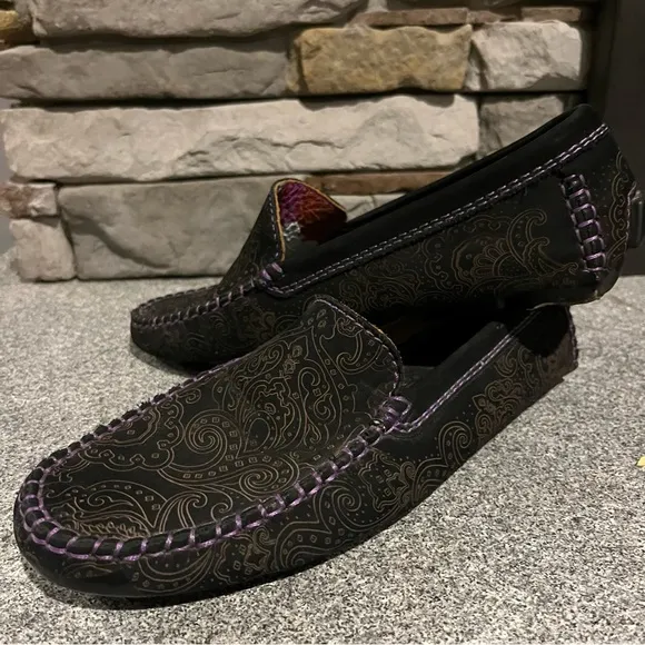 ROBERT GRAHAM men’s Verrazano Driving Moccasins shoes
