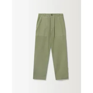 Ronning London Everyday Fatigue Pant in Olive Green Cotton Twill Size 36 Regular