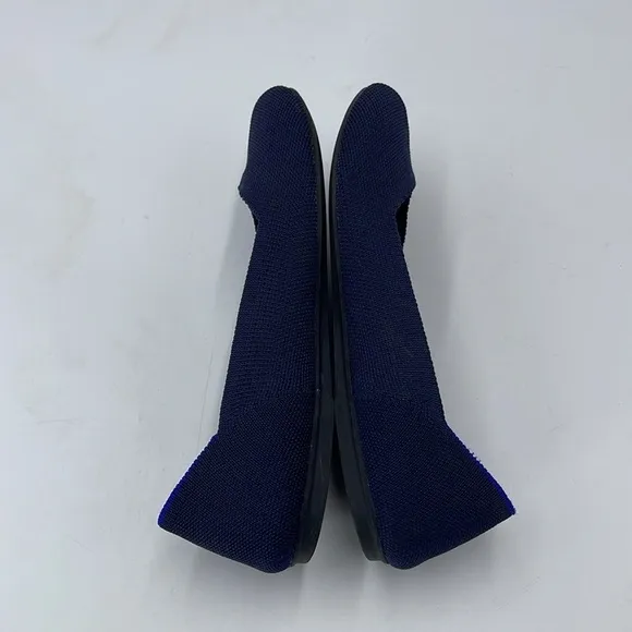 Rothy’s Ballet Flats Round Toe Slip On Comfort Knit Navy Blue Shoes