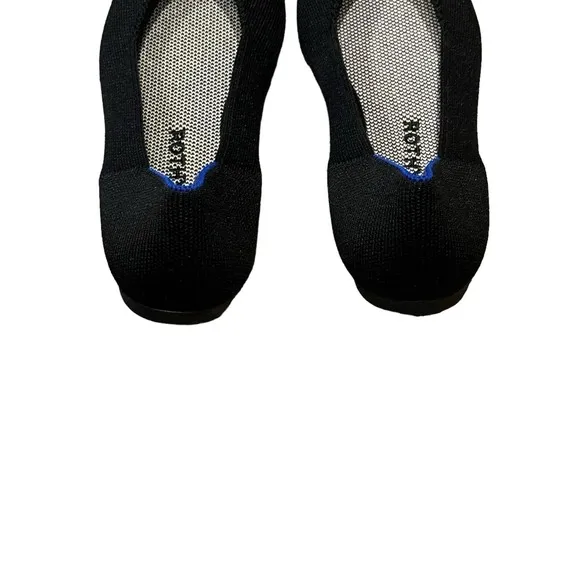 Rothy's Black Neutral The Square Flat Soft Classic Shoes Size 7.5 NWOB