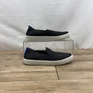 Rothy's Knit Sneakers Navy Blue Slip On Casual Shoes Women’s Size 8.5 US