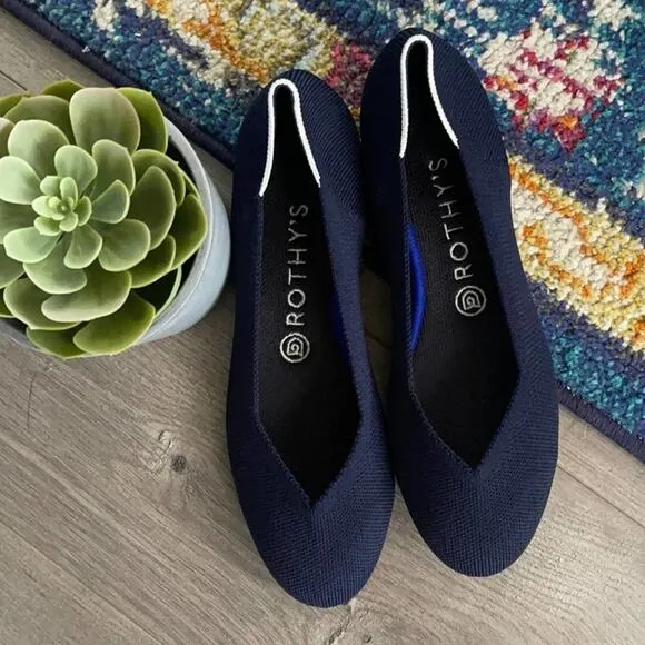 Rothys  maritime navy size 8 retired white halo woman’…