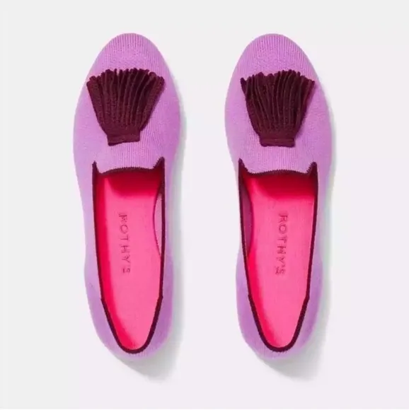 Rothy’s Merino Tassel Loafer in Very Pink Limited Edition