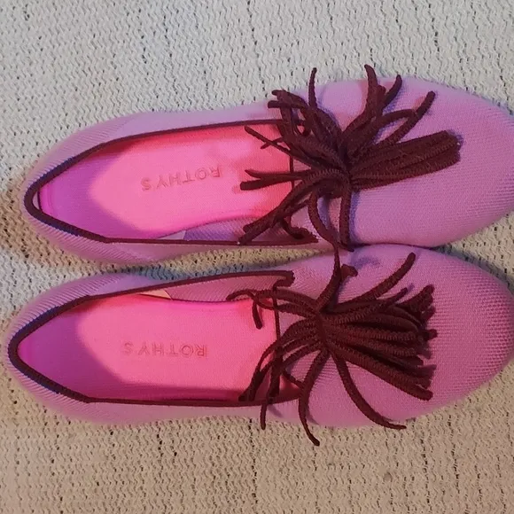 Rothy’s Merino Tassel Loafer in Very Pink Limited Edition