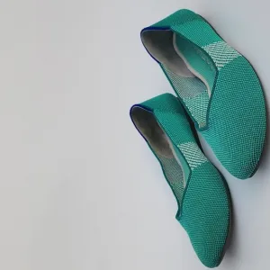 ROTHY's Mint Green Round Toe Flat Shoes - Women's 9