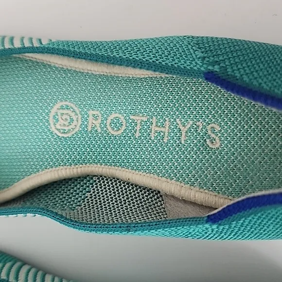 ROTHY's Mint Green Round Toe Flat Shoes - Women's 9