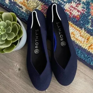 Rothy’s navy blue size 7 retired white halo woman’…