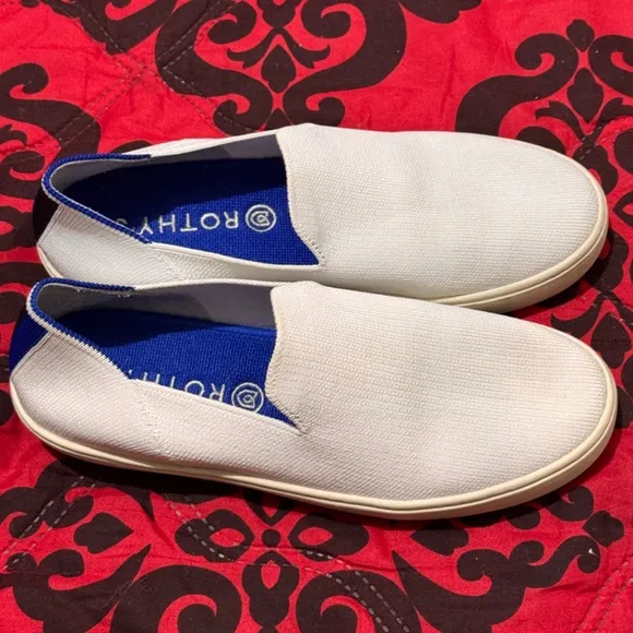 ROTHY'S SHOES FOR MEN COLOR WHITHE AND BLUE SIZE 8.5