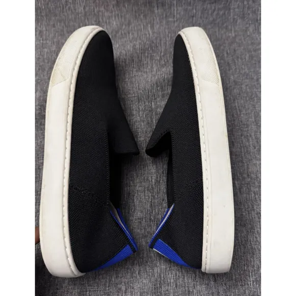 Rothy’s Size 8.5 The Original Slip On Black Sneakers Women’s Comfort Shoes