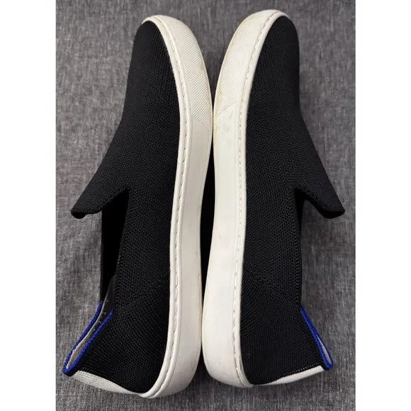 Rothy’s Size 8.5 The Original Slip On Black Sneakers Women’s Comfort Shoes
