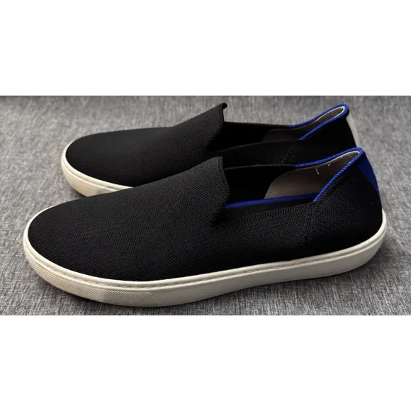 Rothy’s Size 8.5 The Original Slip On Black Sneakers Women’s Comfort Shoes