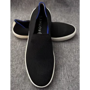 Rothy’s Size 8.5 The Original Slip On Black Sneakers Women’s Comfort Shoes
