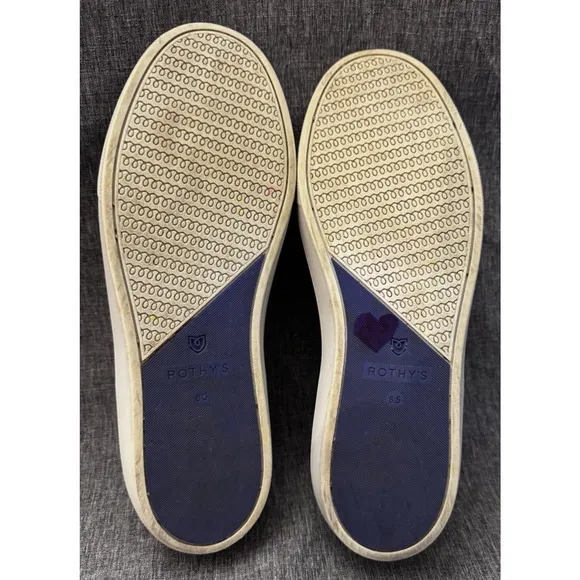 Rothy’s Size 8.5 The Original Slip On Black Sneakers Women’s Comfort Shoes