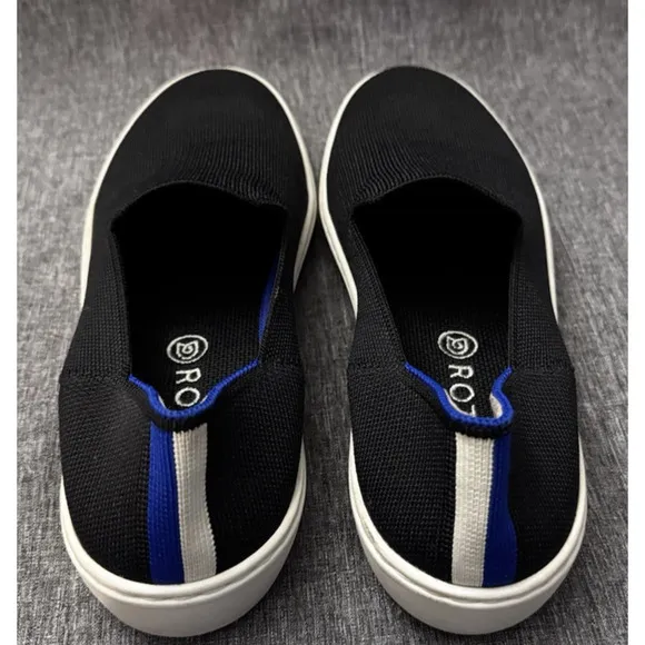 Rothy’s Size 8.5 The Original Slip On Black Sneakers Women’s Comfort Shoes