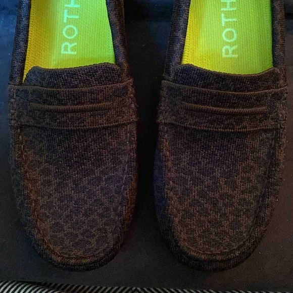 Rothy's The Driver Loafers in Chocolate Brown Spot on size 7.5