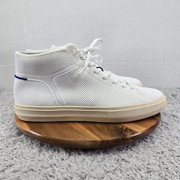 Rothy's The High Top Sneaker Bright White Casual Lifestyle Daily Shoes Mens 13 M