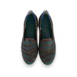 Rothy's The Loafer Juniper Zebra Green/Brown