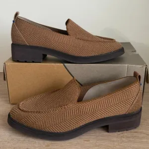 Rothy’s The Lug Loafer Merino Wool Blend ‘Teak Herringbone’ Women Shoes- SZ 10
