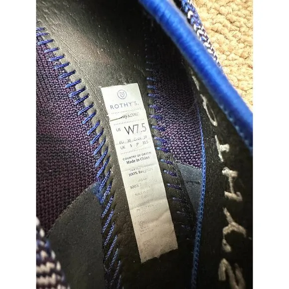 ROTHY’S | The Point Original Indigo Blue Heather Ballet Flats | Women’s 7.5