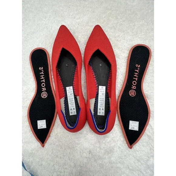 Rothy's The Point Shoes 7 Knit Slip On Pointed Toe Ballet Flat Woman’s