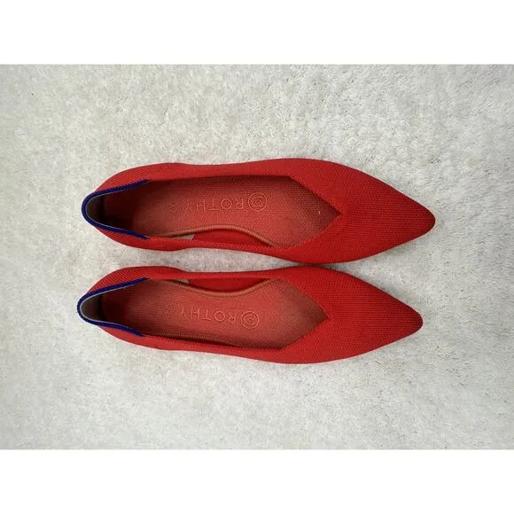 Rothy's The Point Shoes 7 Knit Slip On Pointed Toe Ballet Flat Woman’s