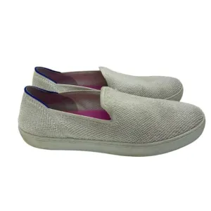 Rothy's The Sneakers Women's Size 10.5 White Terry Cloth Slip On Comfort Shoes