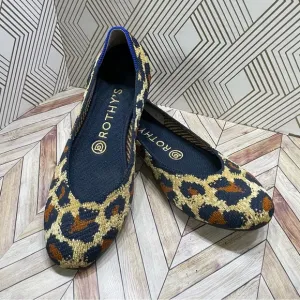 Rothy's The Square Big Cat Textile Flat Comfort Shoes Women’s US 7 Like New E5