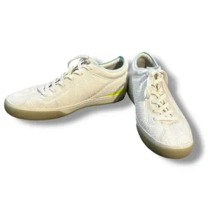 Rothys White Lace Up Terry Cloth Rubber Sole Tennis Sneaker Shoes Size 9