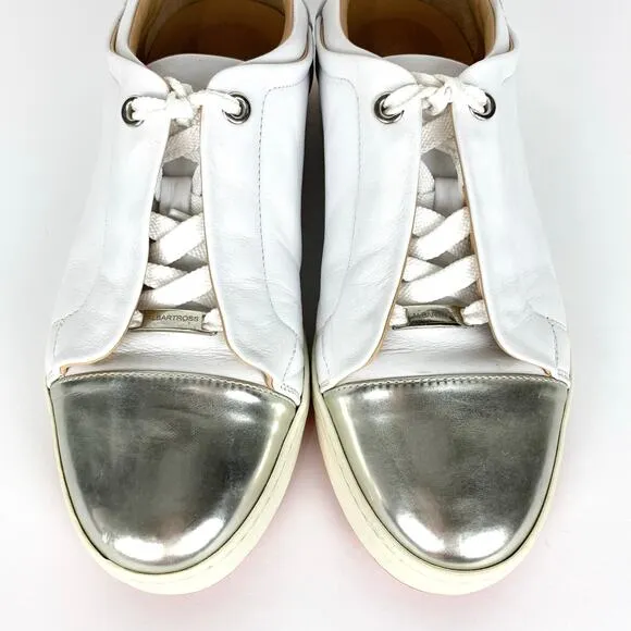 Royal Albatross Luna Golf Shoes White Silver Low Top Lace Up Vibram Sole Size 7