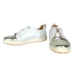 Royal Albatross Luna Golf Shoes White Silver Low Top Lace Up Vibram Sole Size 7