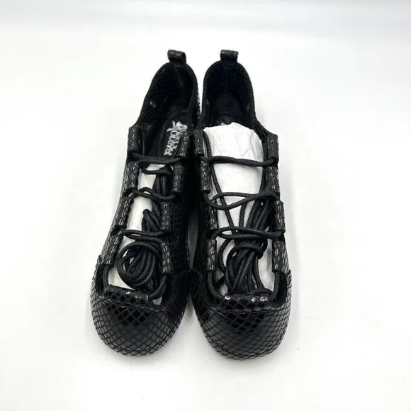 Ryan &amp; O'Donnell Handcrafted Irish Soft Diamond Black Dance Shoes Ghillie's