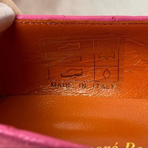 Saint-Honore' Paris Made In Italy Pink Suede Shoes Size 38.5