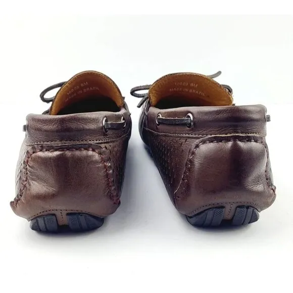 Saks Fifth‎ Avenue Perforated Suede Driving Shoes -  Size 8