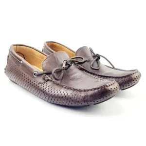 Saks Fifth‎ Avenue Perforated Suede Driving Shoes -  Size 8