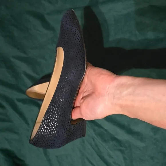 Salvatore Ferragamo Brushed Suede Snake skin print shoes size 7B