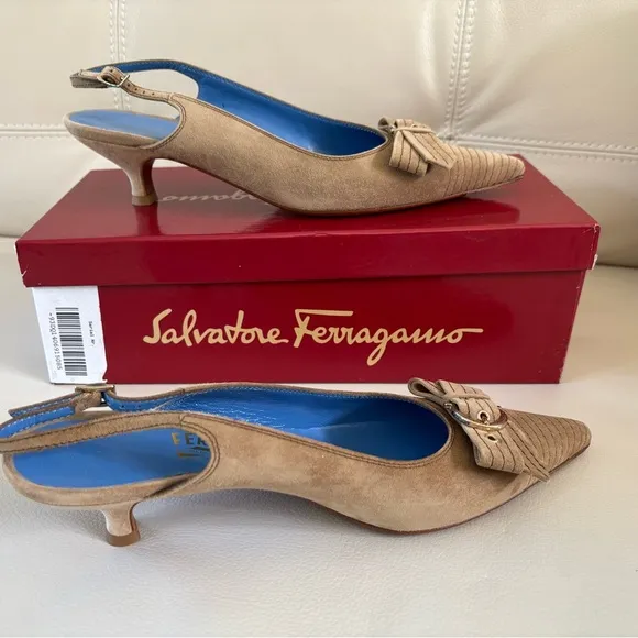 Salvatore Ferragamo DEDICA Slingback, Size 8.5