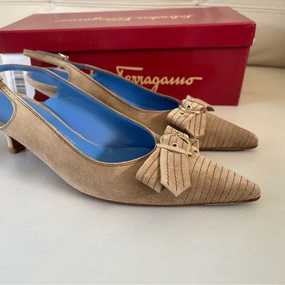 Salvatore Ferragamo DEDICA Slingback, Size 8.5