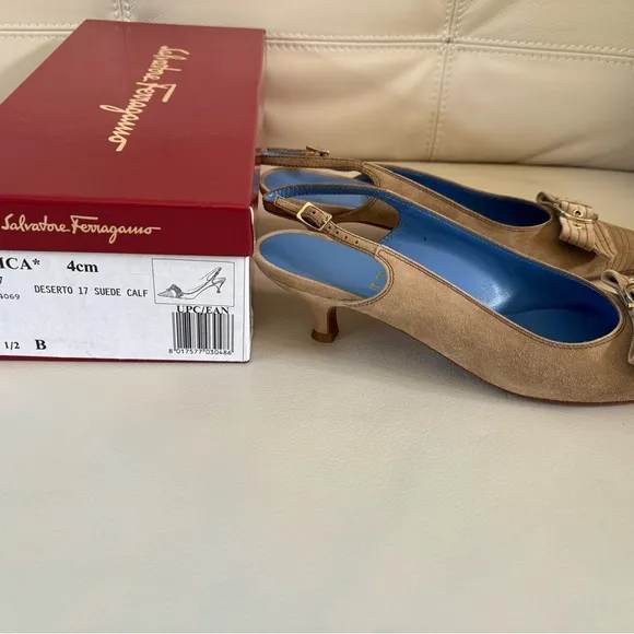 Salvatore Ferragamo DEDICA Slingback, Size 8.5